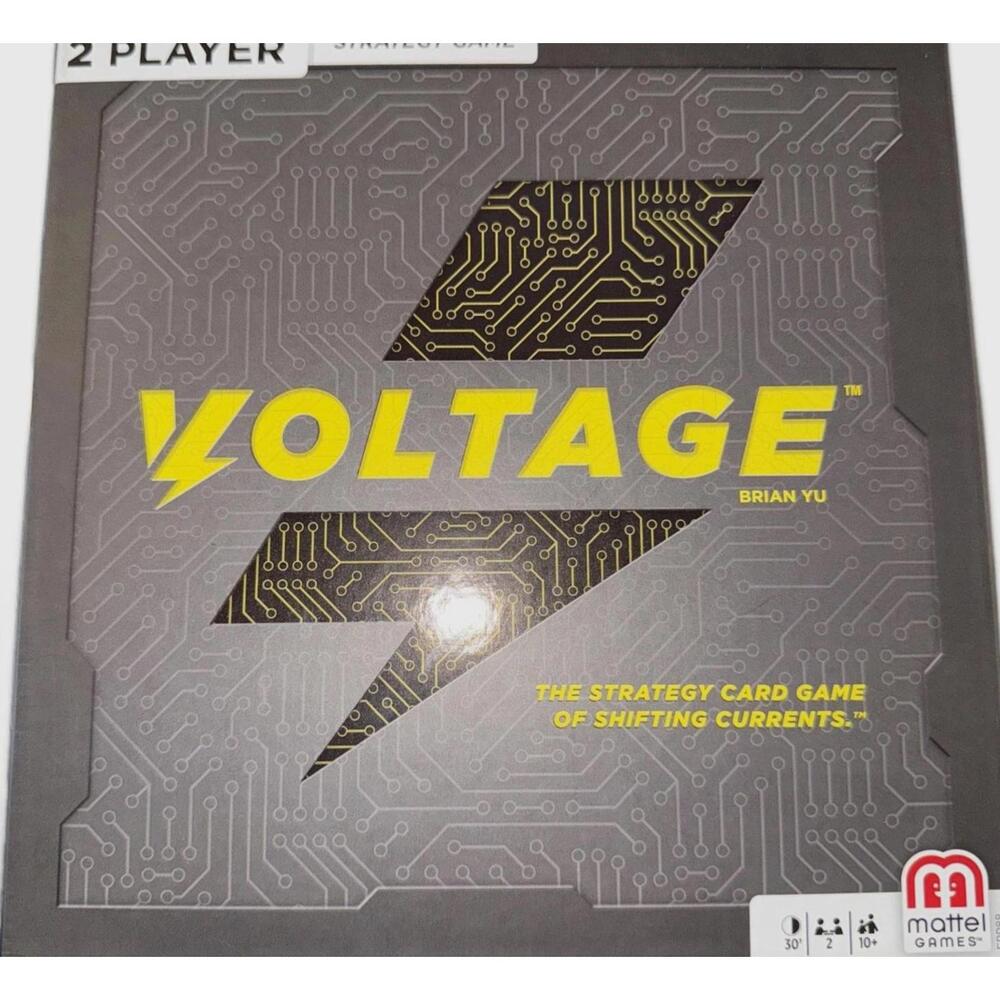 Mattel Games Voltage Strategy Card Game 2 Player Designed by Brian Yu Used